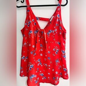 Sienna Sky Red Floral Tank Top
